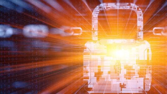 Digital security concept 3d