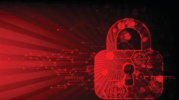 Protecting digital encoding. Padlock and decoding algorithm, script programming, safety and protect system, vector ilustration